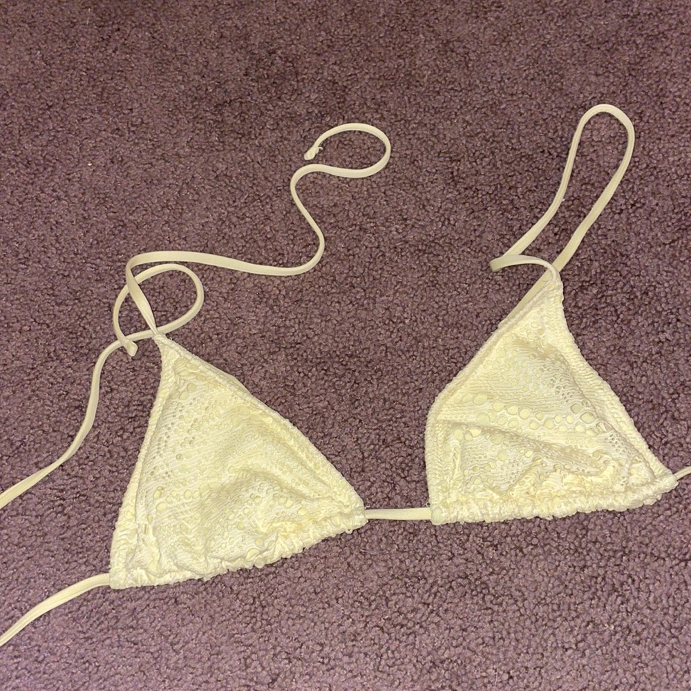 Yellow bikini top